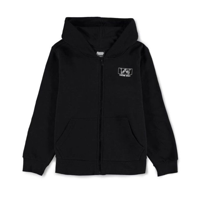 BORUTO - Sweat zippé à capuche noir Boruto Uzumaki