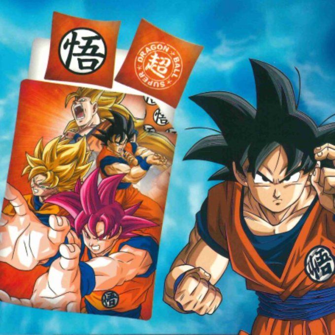 DRAGON BALL - Parure de lit 140x200cm Dragon Ball Super