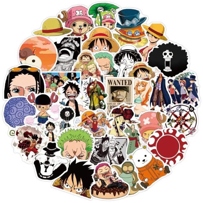 One Piece 50 autocollants