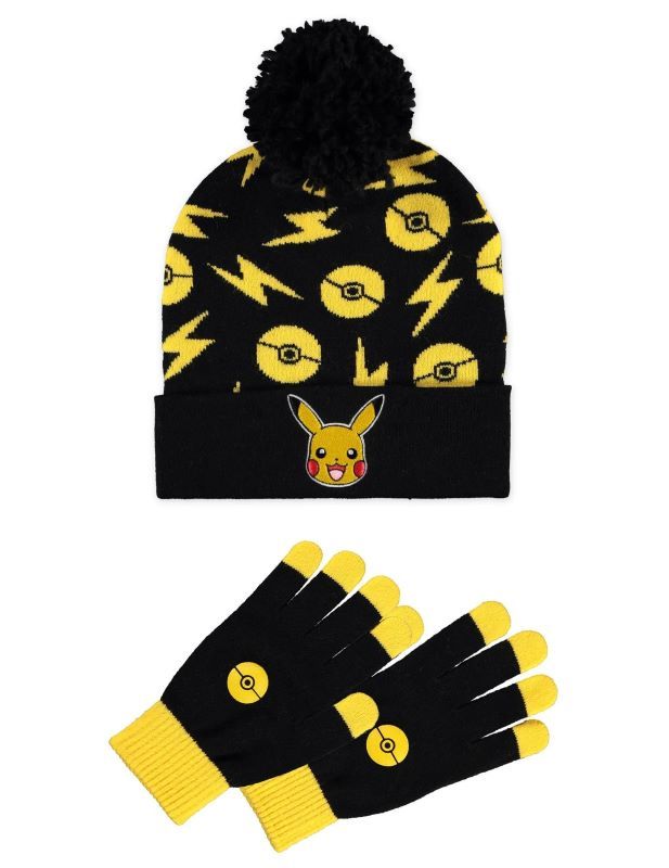 POKEMON - Pikachu - Coffet bonnet + gants