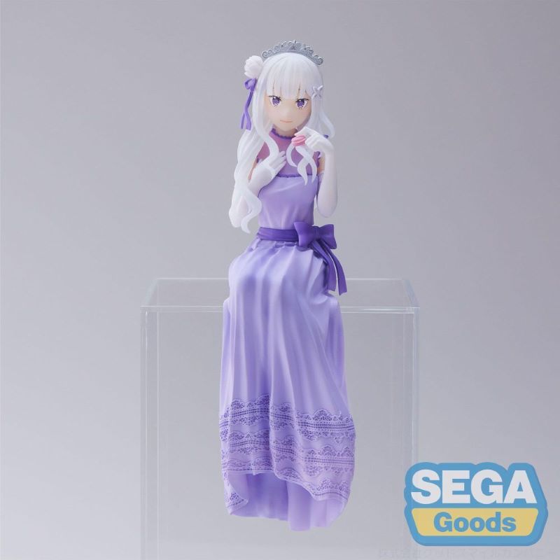 RE ZERO - Emilia " Fête " - Figurine PM Perching 14 cm
